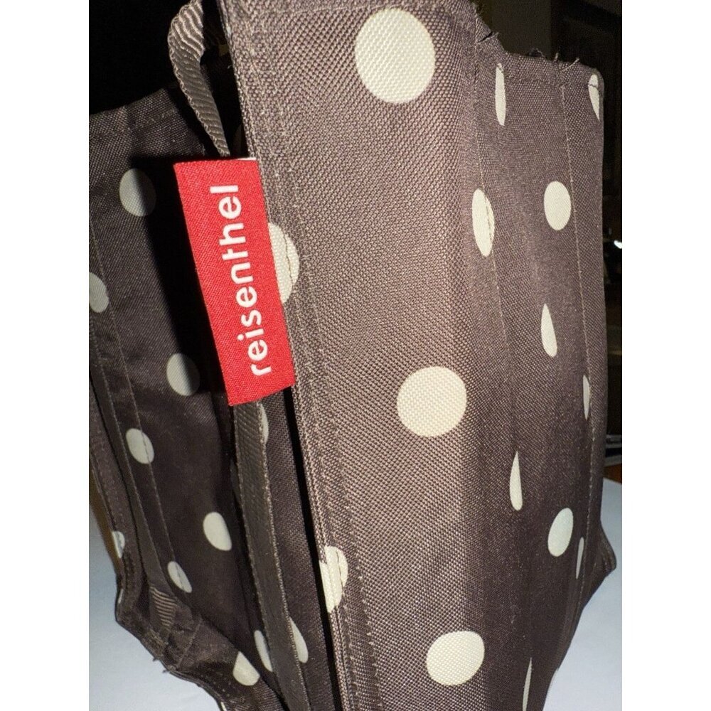 Reisenthel Bottle Carry Bag 9 Bottle Brown Polka Dots Strong Never‎ Used